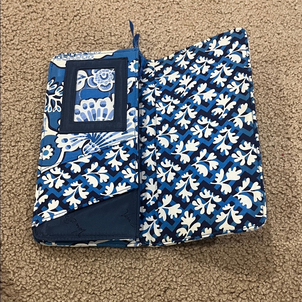 Vera Bradley Blue and White Floral Wallet